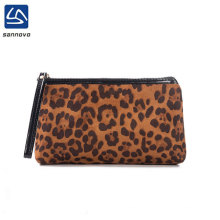Portable travel storage bag large-capacity cosmetic bag with leopard-print